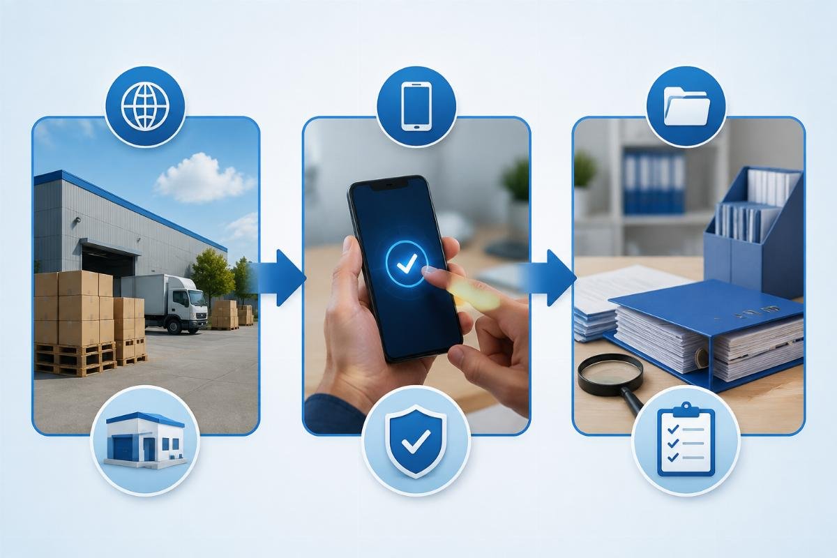SKF authorized distributor verification process flowchart showing official channel check, App authentication, and documentation review