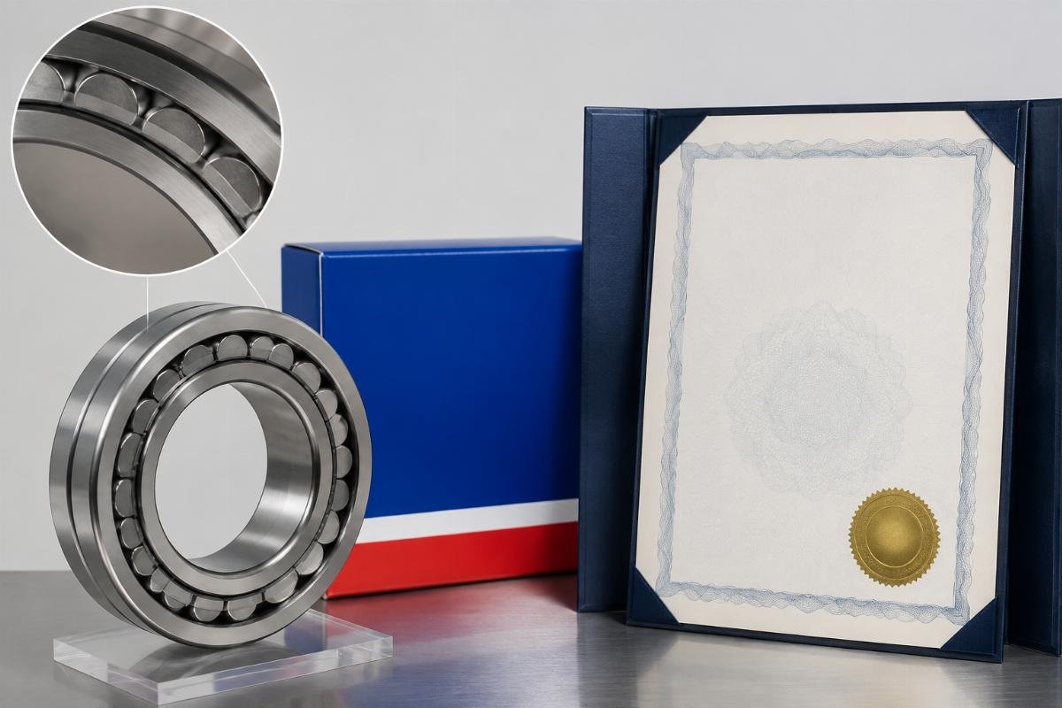 SKF bearing origin marking and country-of-origin certificate example