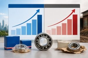 SKF bearing price comparison chart showing authorized channel versus unofficial channel pricing tiers in Nigeria