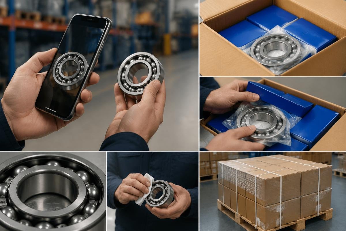 SKF bearing QR code verification process and packaging detail inspection checklist for Indonesian buyers