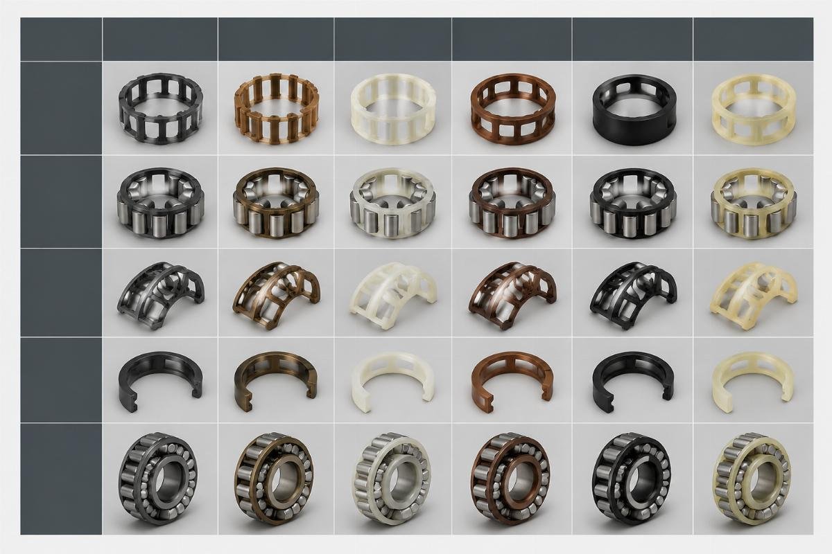 SKF Timken cage material cross-reference table