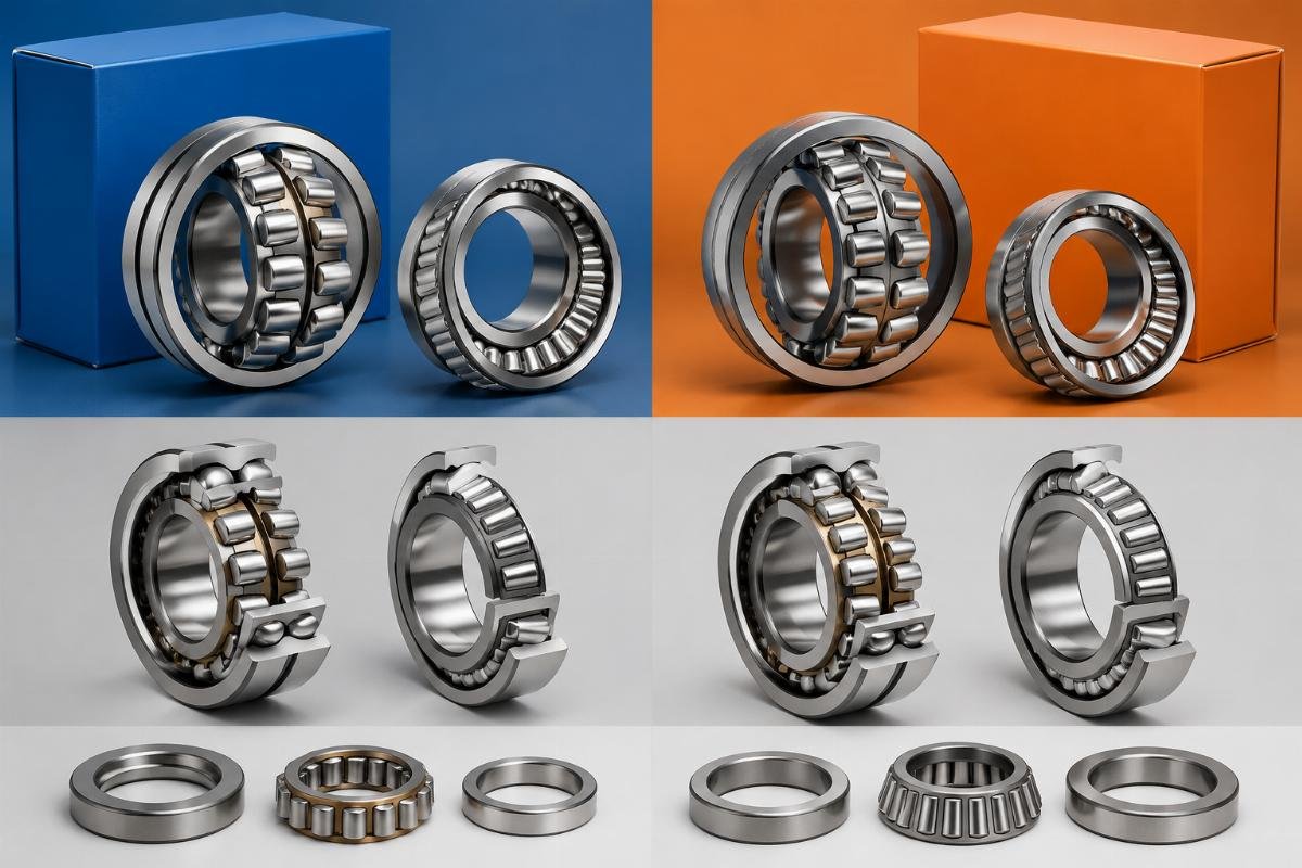 Spherical roller bearing and tapered roller bearing cross-reference comparison between SKF and Timken product lines