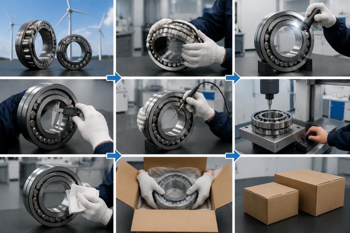 Step-by-step authenticity verification process for SKF and Timken wind turbine gearbox bearings