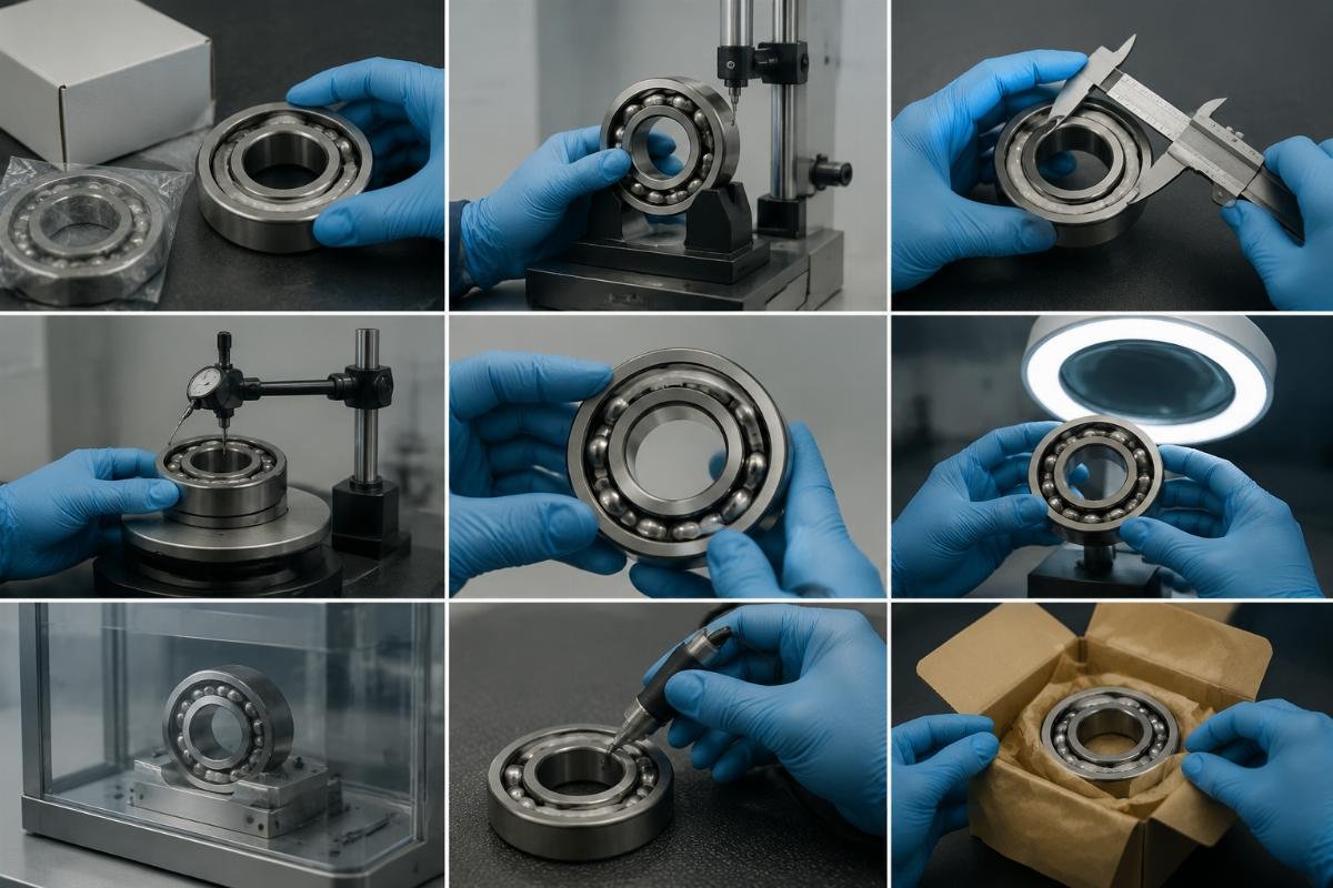 Step-by-step cross-reference verification workflow for angular contact bearings