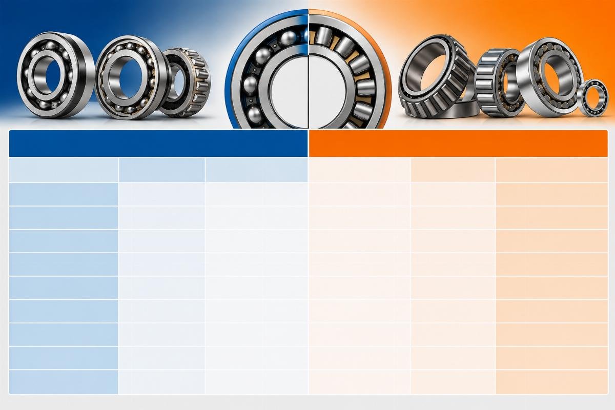 Suffix code comparison table between SKF and Timken bearing designation systems
