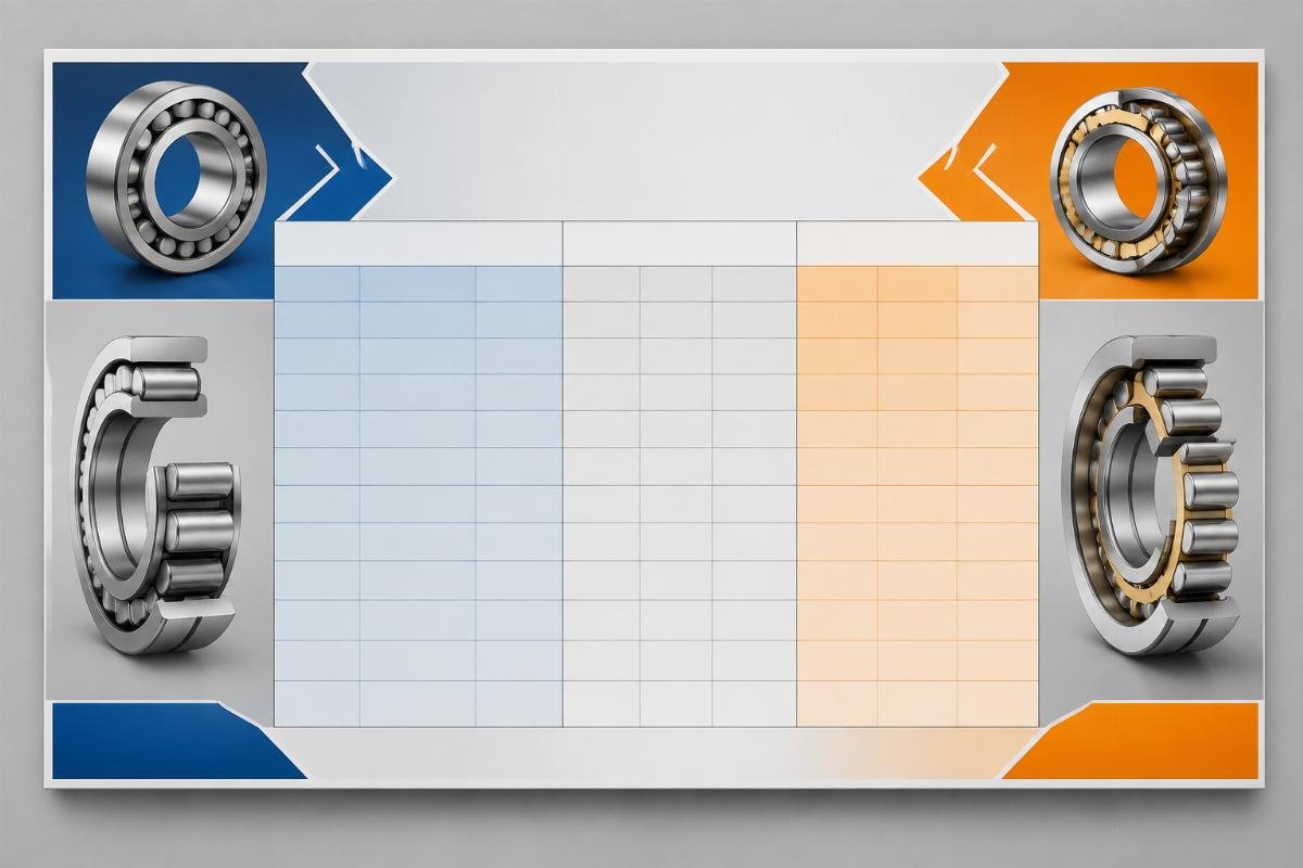 Suffix code cross-reference chart for SKF and Timken cylindrical roller bearing NU 208