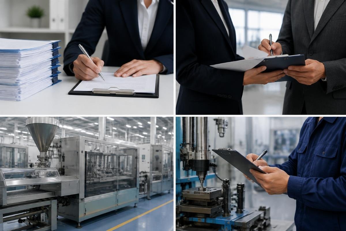 Supplier evaluation checklist covering authorization documents and technical capability