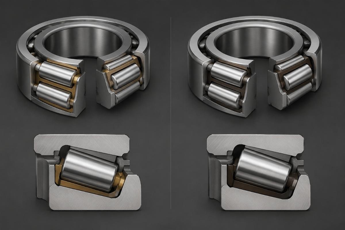 Tapered roller bearing internal geometry comparison between Timken and SKF