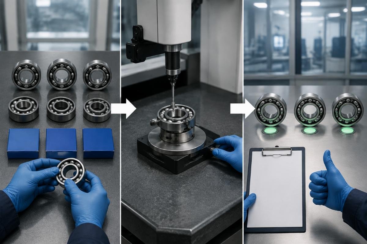 Three-step cross-brand bearing interchange verification process