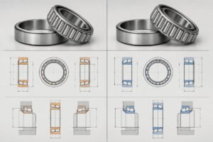 Timken and SKF tapered roller bearing dimensional comparison chart