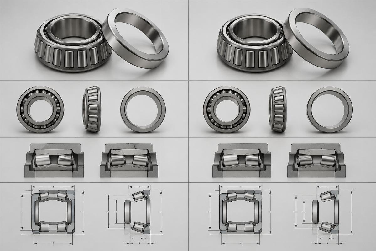 Timken and SKF tapered roller bearing dimensional comparison chart