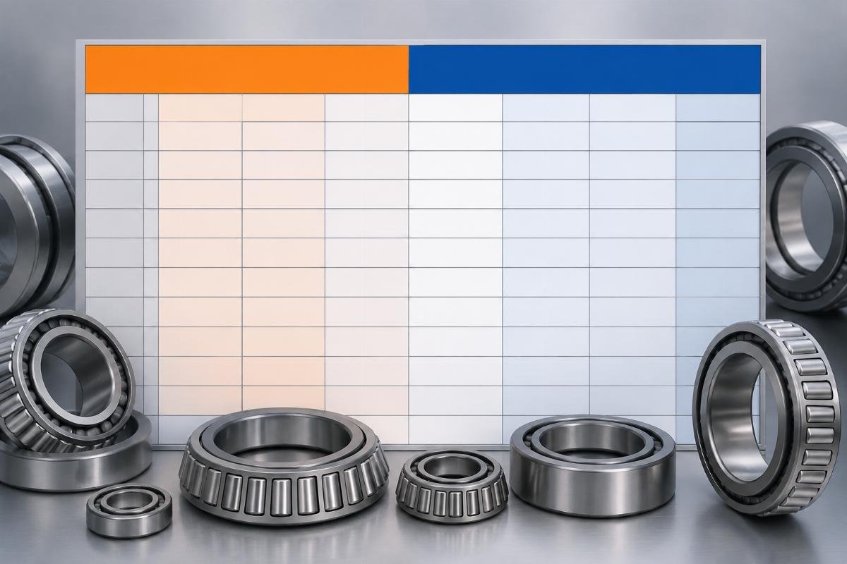 Timken to SKF tapered roller bearing cross-reference matrix