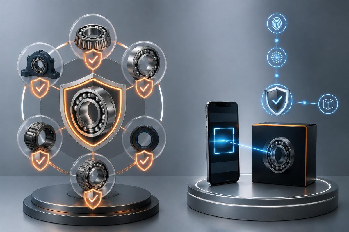 Timken warranty policy structure showing category-specific coverage and digital authentication workflow