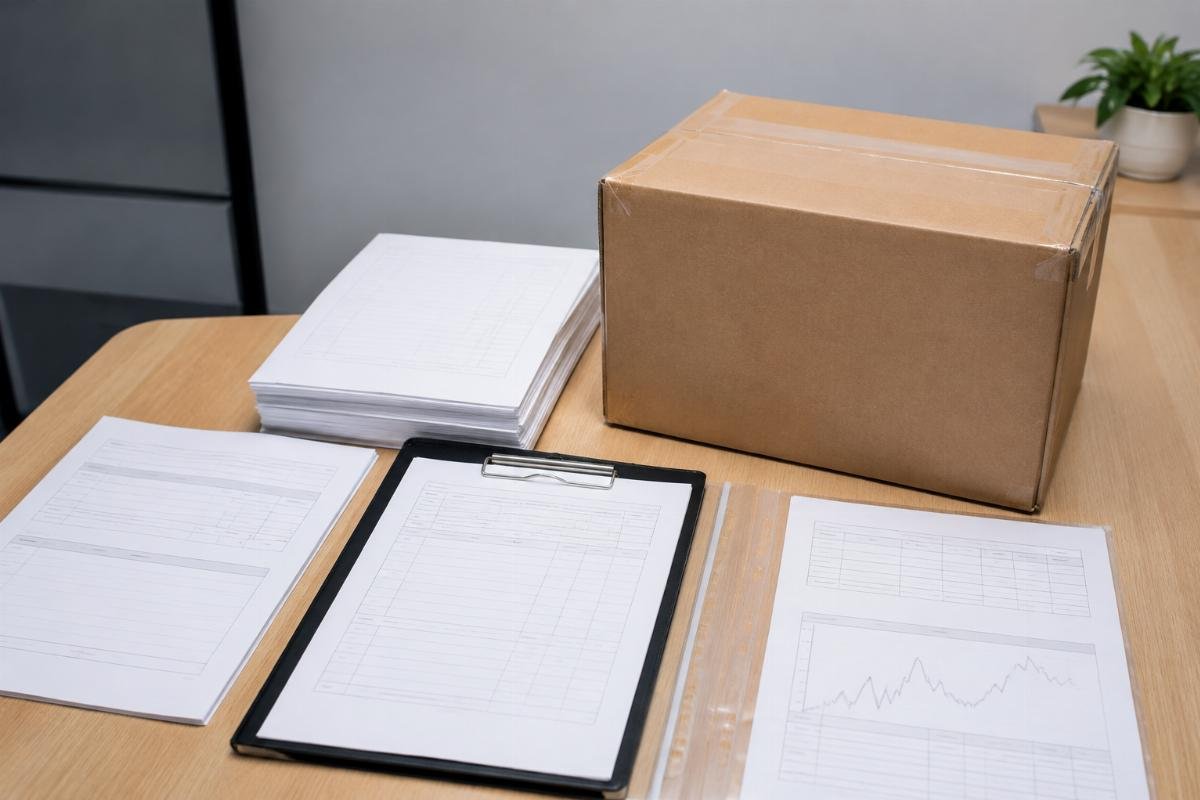 Wholesale documentation package including certificate of origin and batch test reports